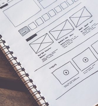 Free web design wireframes on paper