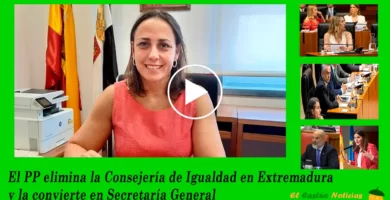 El PP elimina la Consejería de Igualdad en Extremadura