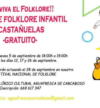 Taller de Folklore Infantil y Castañuelas en Carcaboso